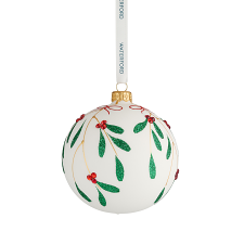 Holiday Heirlooms Mistletoe Bauble Ornament
