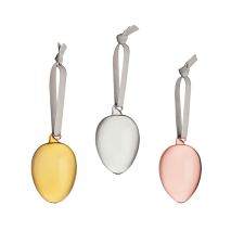 Glass egg 60mm set of 3