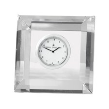 Royal Doulton Radiance Giftware Clock Square Faceted