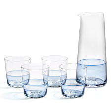 1815 Carafe & Tumbler Blue, 5 Piece Set