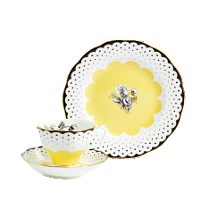 100 Years Teacup/Saucer/Plate Set 1920 Wanda