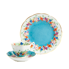 100 Years Teacup/Saucer/Plate Set 1940 Florence