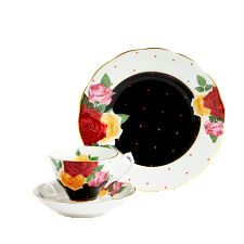100 Years Teacup/Saucer/Plate Set 1960 Jazz