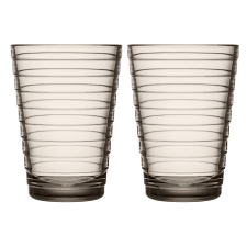 Aino Aalto Tall Tumbler 330ml Linen Pair