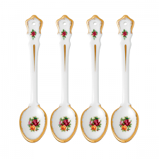 Royal Albert Old Country Roses Set of 4 Spoons 15cm