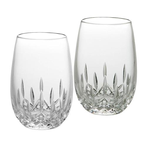 Lismore Essence White Wine Stemless 350ml, Set of 2