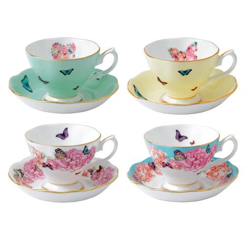 Miranda Kerr Set of 4 Teacups & Saucers
